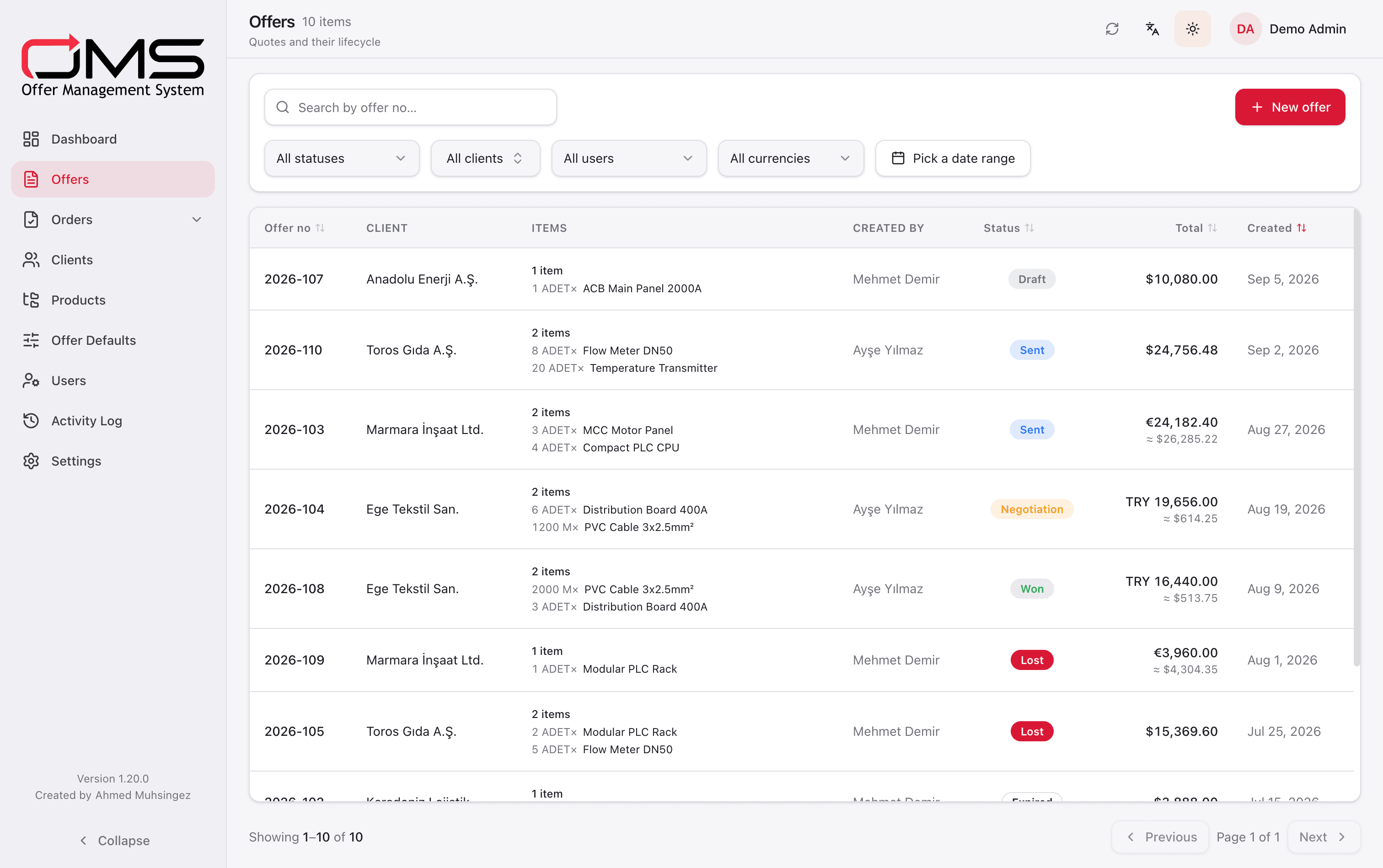 Every offer, searchable