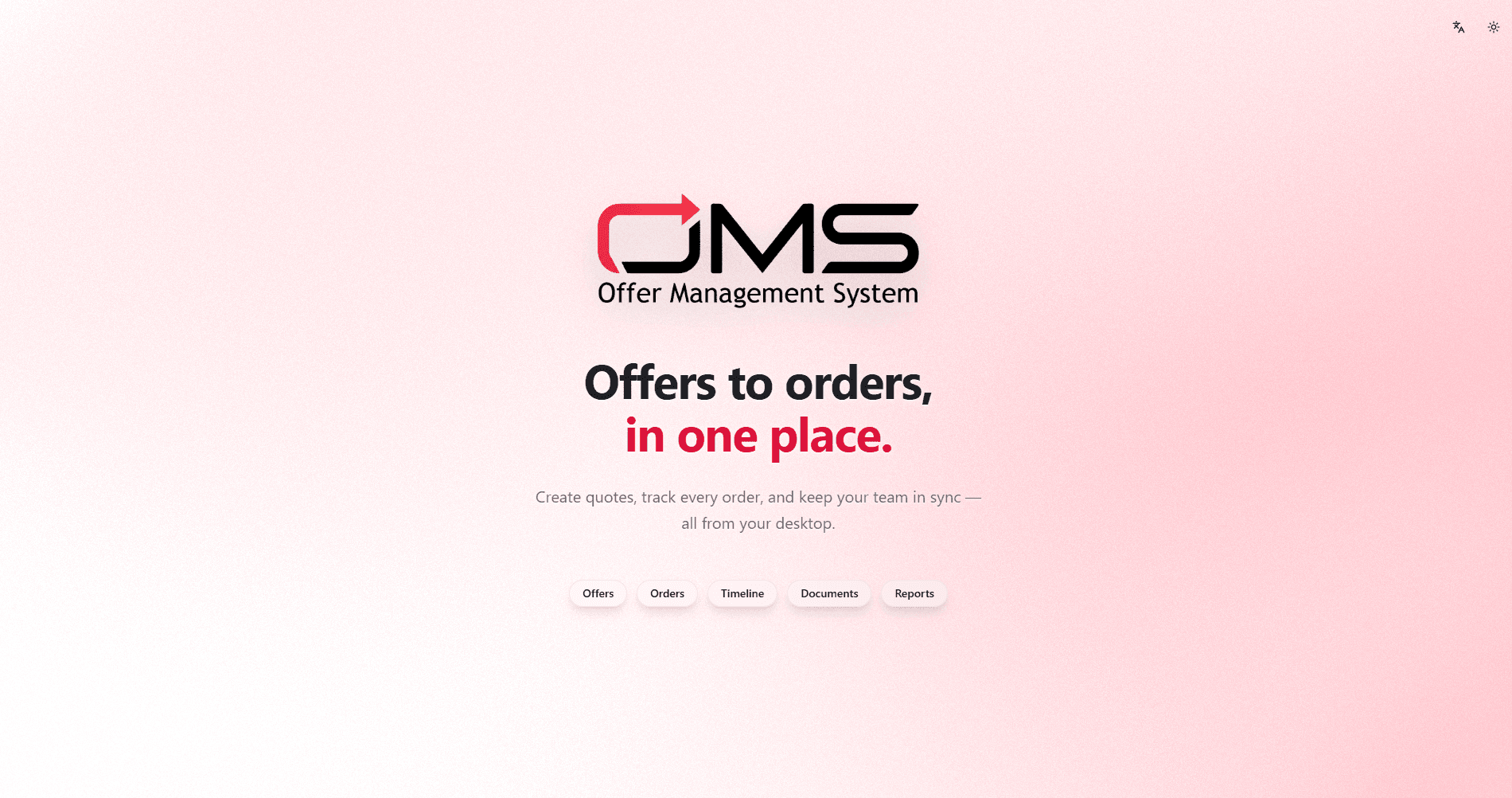 Offer Management System